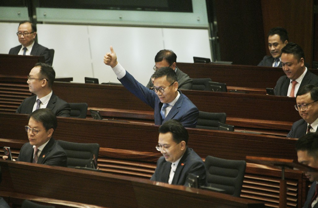 立法会全票通过《维护国家安全条例草案》。 陈浩元摄