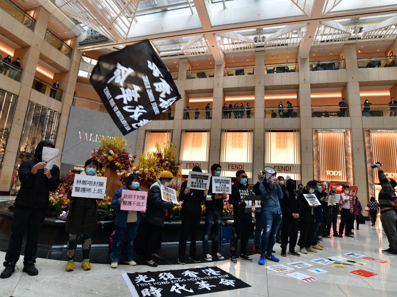 早前亦有網民在中環發起「和你Lunch」。資料圖片
