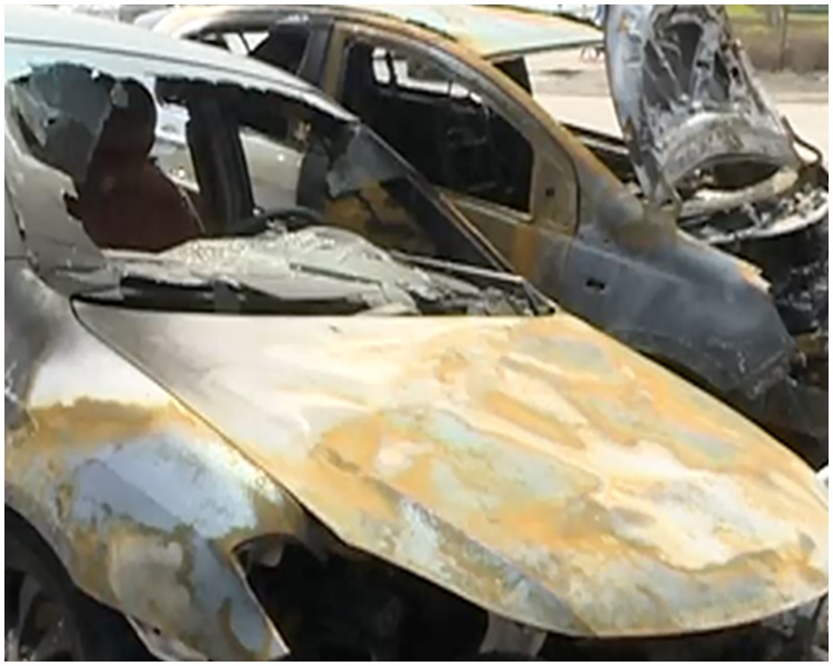 男保安因發洩不滿縱火連燒多車。網圖