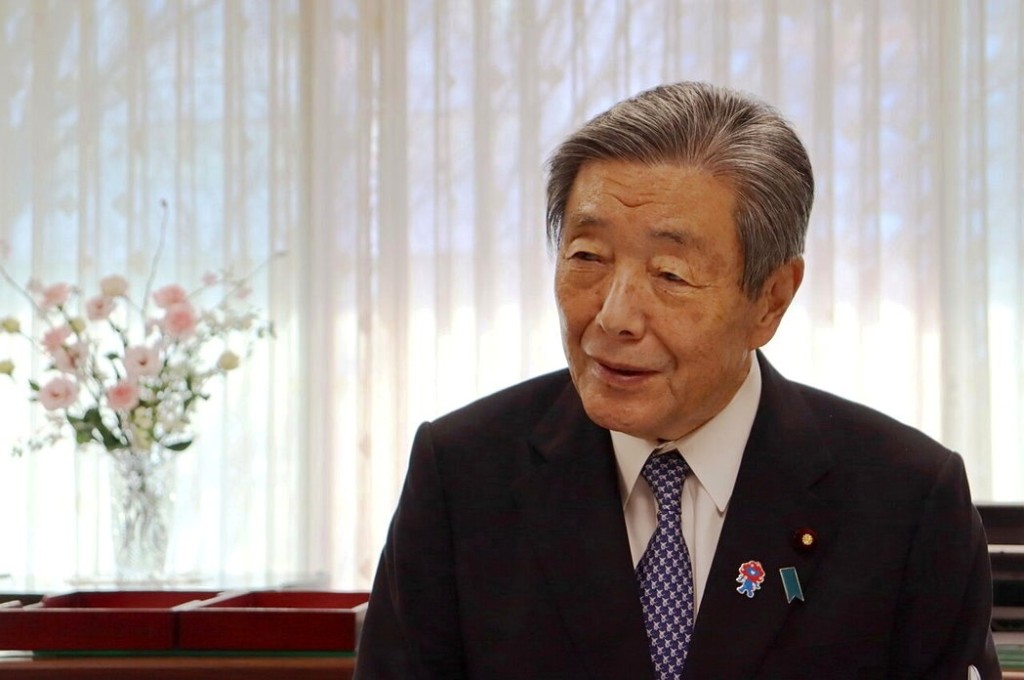 日中友好議員聯盟會長森山裕。 新華社
