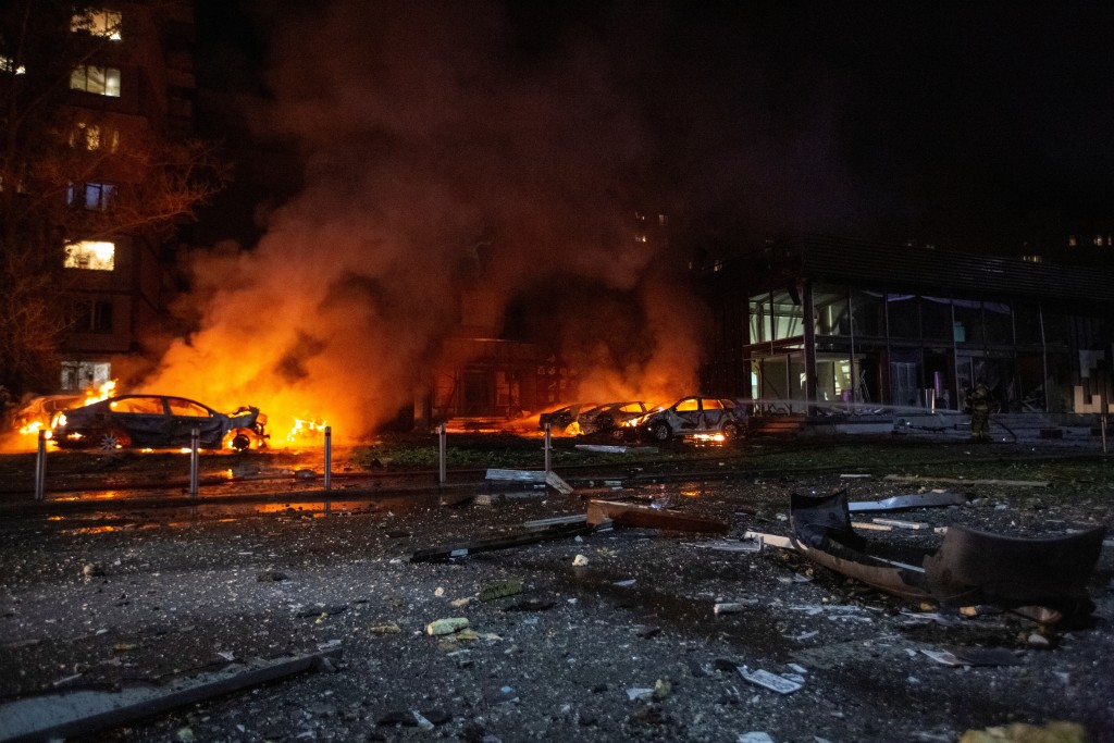 基輔早前受俄軍空襲。路透社