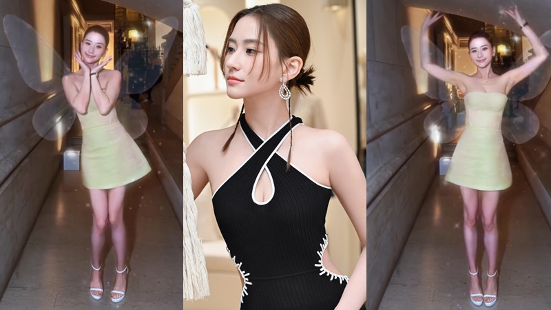 賭王「最美千金」何超蓮滲性感仙氣  Cosplay小仙女超低胸極誘人  翩翩起舞轉身險走光