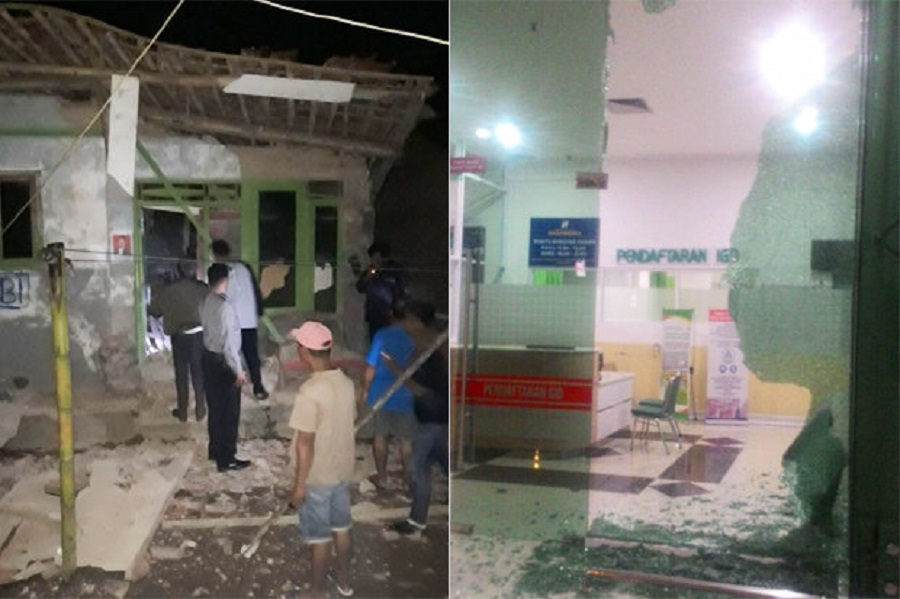 印尼发生强烈地震。网上图片