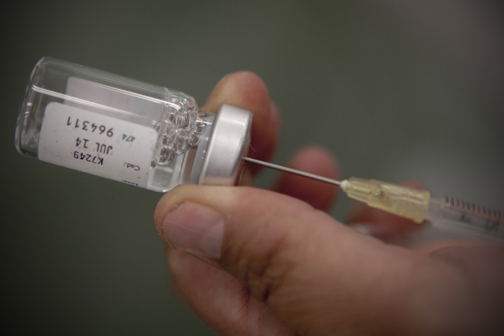 目前各地醫療部門都有提供H5N1流感疫苗。 AP