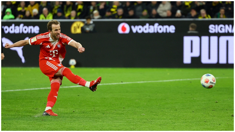 卡尼極大機會打破利雲度夫斯基的德甲單季41入球紀錄。REUTERS