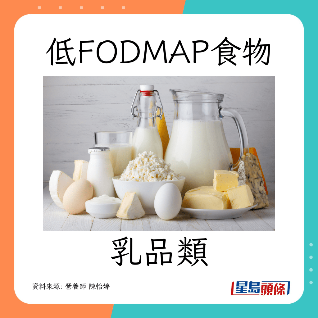  腸胃敏感｜ 營養師推介低致敏食物（低FODMAP）：乳品類