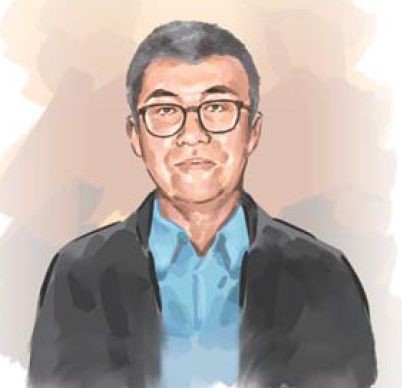 《蘋果》前社論主筆楊清奇（筆名李平）。