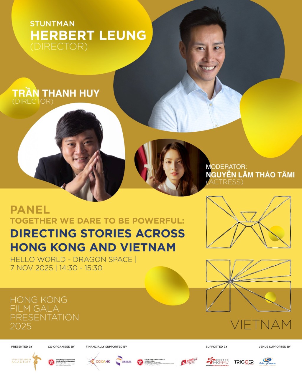 《武替道》導演梁冠舜於11月7日出席分享會,與越南導演Trần Thanh Huy進行創作交流。 《武替道》導演梁冠舜於11月7日出席分享會,與越南導演Trần Thanh Huy進行創作交流。