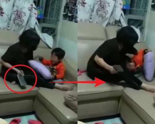 嫲嫲持刀作狀斬腳。生仔要考牌系列FB