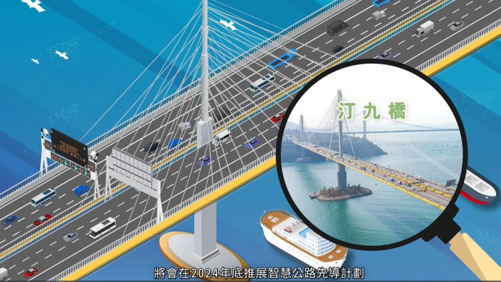 智慧公路︱汀九橋南行線12.29凌晨起推先導計劃  智能系統偵測異常  應對交通事故