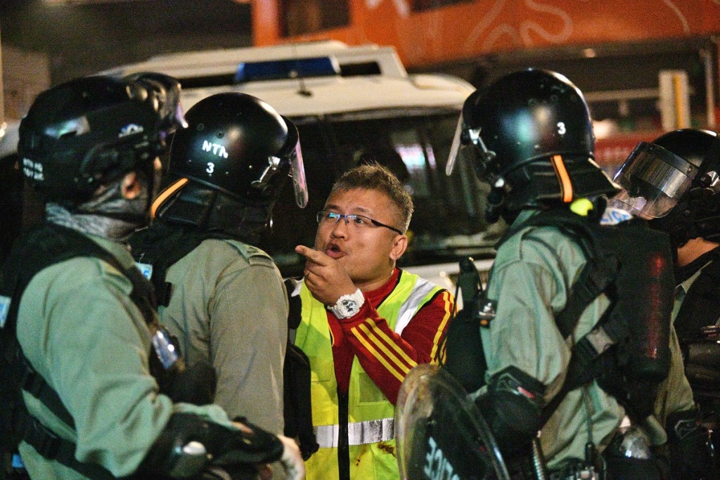 陳朗昇批評警員在行使公權力時,濫用權力、知法犯法。資料圖片