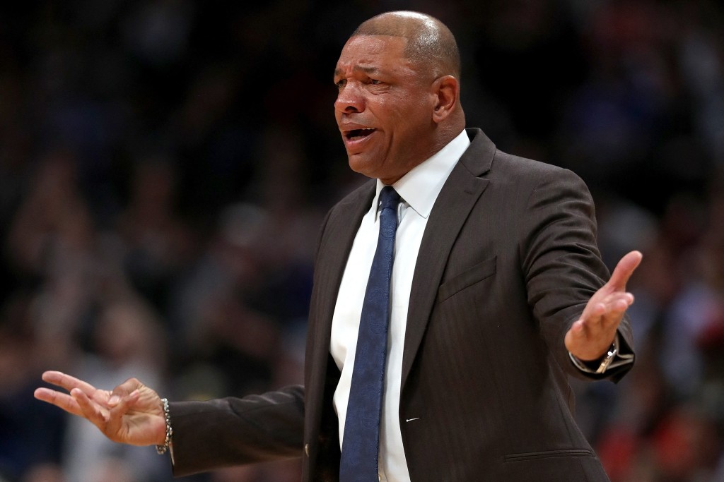 李華斯在2023-24球季中途接手公鹿總教練一職。AFP