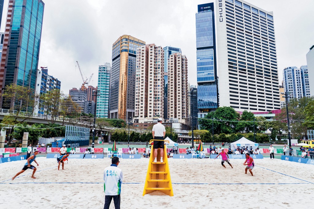 在香港賽區舉行的全運會沙灘排球比賽，會於維多利亞公園作賽。