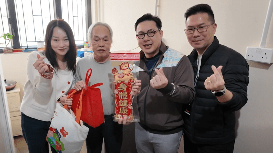 原本住在义华大厦“㓥房”的甘伯，亦已搬到元朗过渡性房屋项目“悦安居”约半个月。何永贤FB