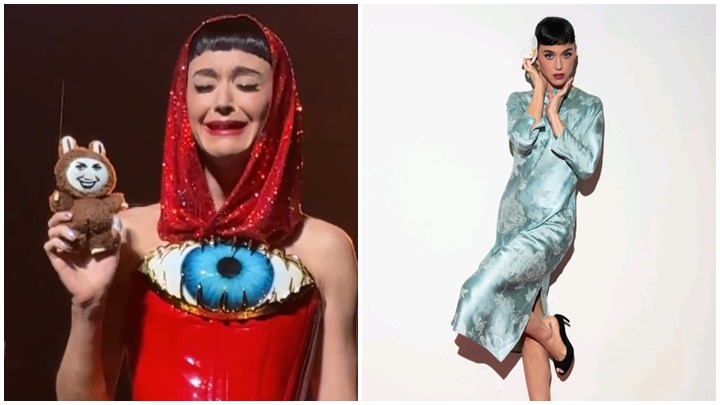 Katy Perry暌違內地10年後來華演唱  學中文講暱稱「水果姐」 貫徹其痛恨Labubu人設將公仔掟落台。