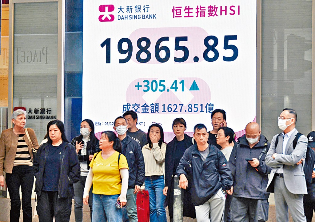 恒指本周有望挑戰兩萬點關口,至於能否維持升勢則視乎中央經濟工作會議內容。