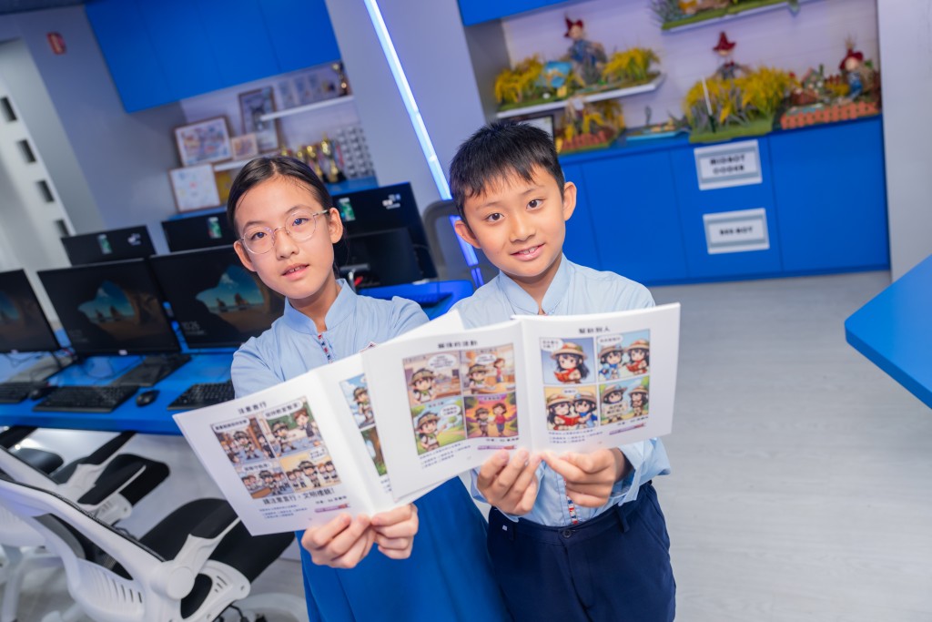 （左起）P.6李乐怡、P.4覃隽谚（图：陈仲梁）