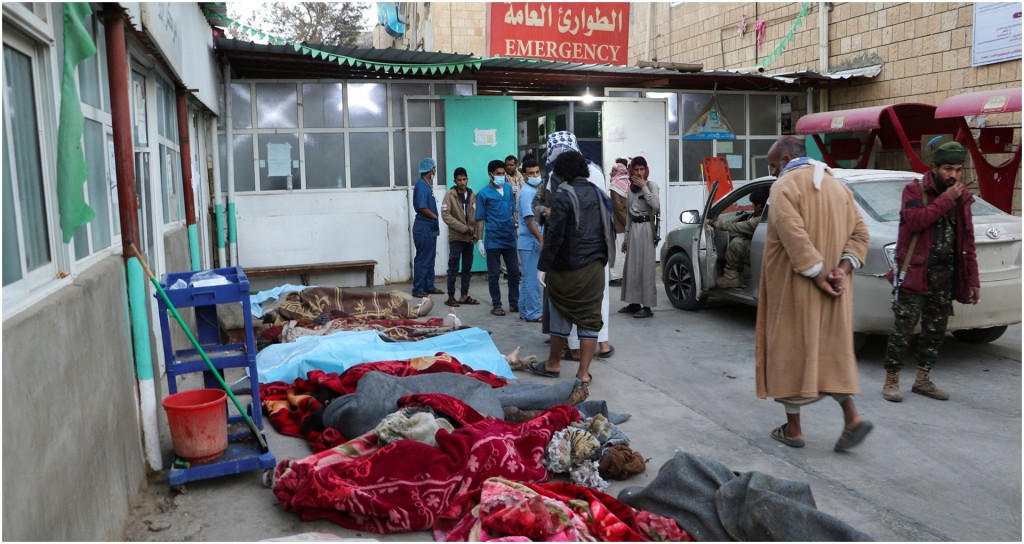 医院里躺满等候治疗的伤者。REUTERS