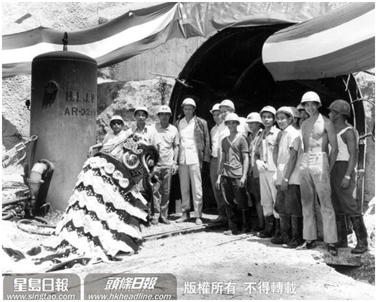 萬宜水庫一條長約3000呎隵道鑿通。資料圖片