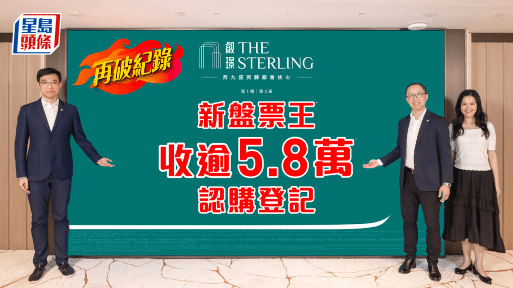 叡璟截收5.8萬票明開售 超額認購逾573倍