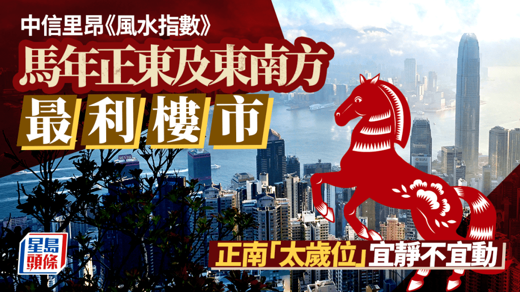 風水指數｜馬年正東及東南方最利樓市 正南「太歲位」宜靜不宜動 留意三煞位招致財運破敗