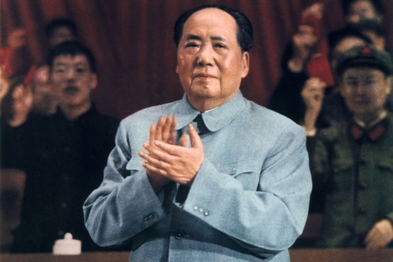 已故中共領袖毛澤東。