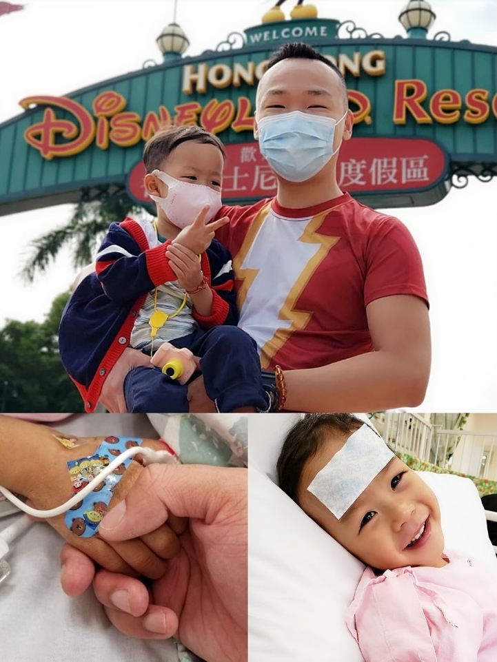 爸爸兌現承諾帶小鐵漢遊迪士尼。小鐵港爸爸facebook相片
