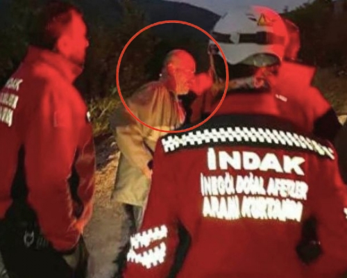 土耳其人員搜索半天，始發現失踨男子原來藏身於搜救隊伍當中。（網上圖片）