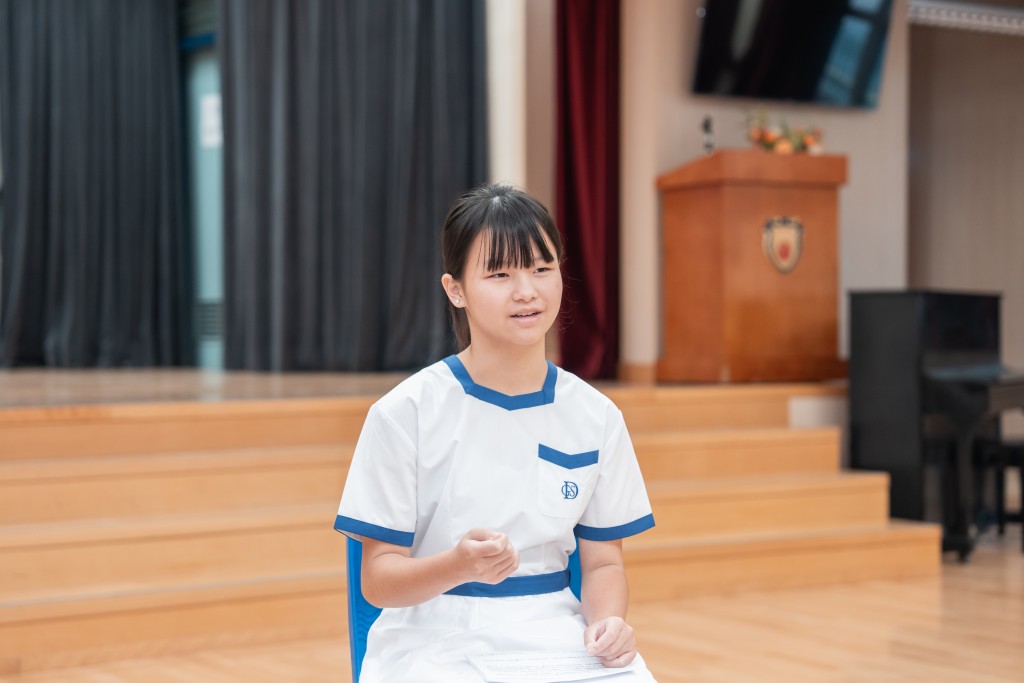 Angela向家人作出承諾，要跑步更會努力讀書。（圖：陳仲樑）