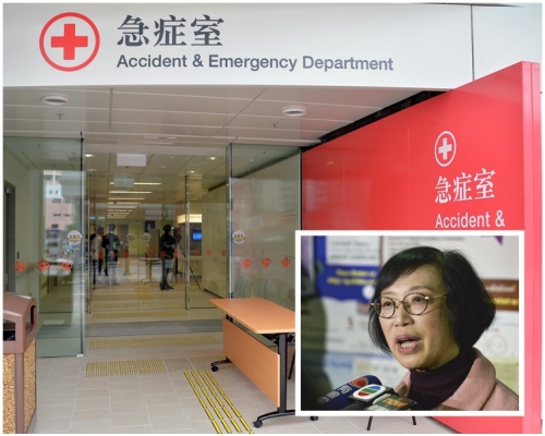 陳肇始表示若人手許可，天水圍醫院急症室會在今年11月延長至24小時服務。