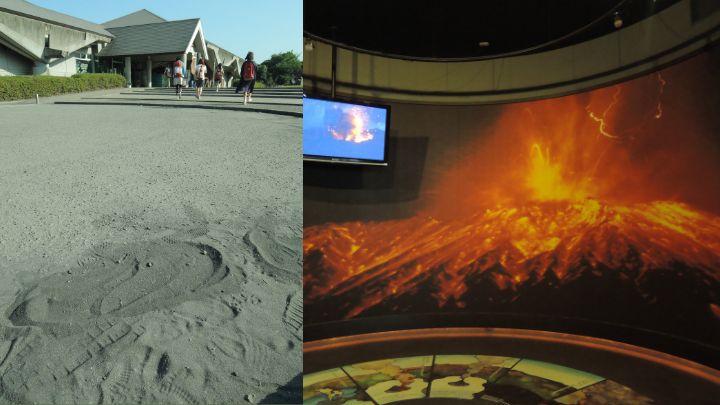 在島上的遊客中心可看見一切有關櫻島及櫻島火山的介紹。