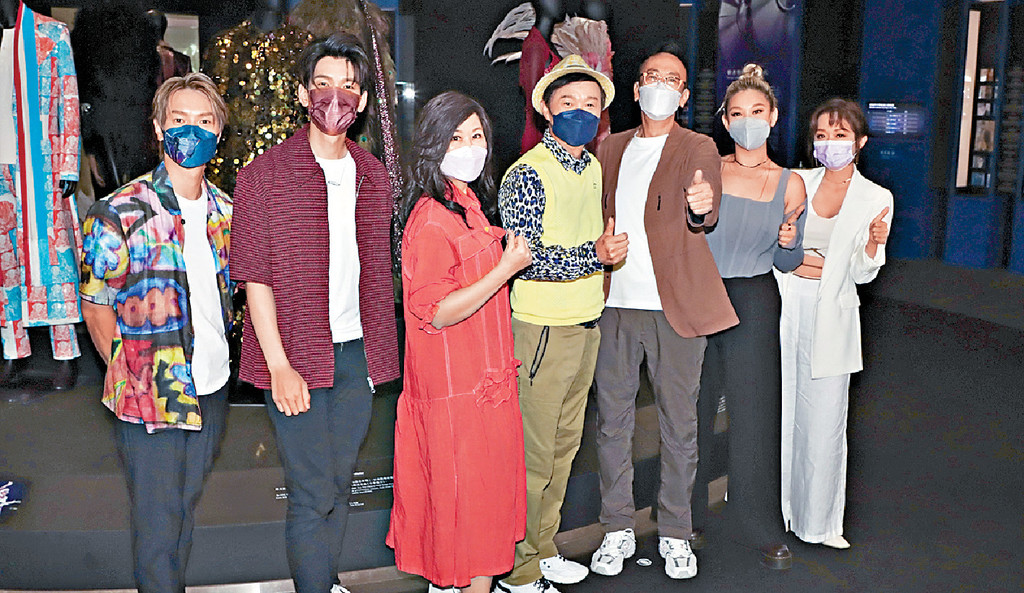 ■（右起）陳明憙、欣宜、鄭丹瑞、區瑞強、林志美、林奕匡、陳柏宇齊出席分享會。