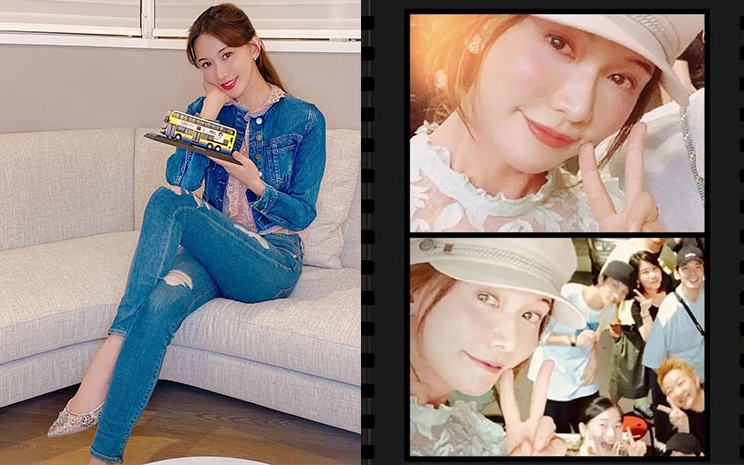 今日女神林志玲在IG分享照片,為代言的保健食品慶祝周年,並祝福大家平安健康。