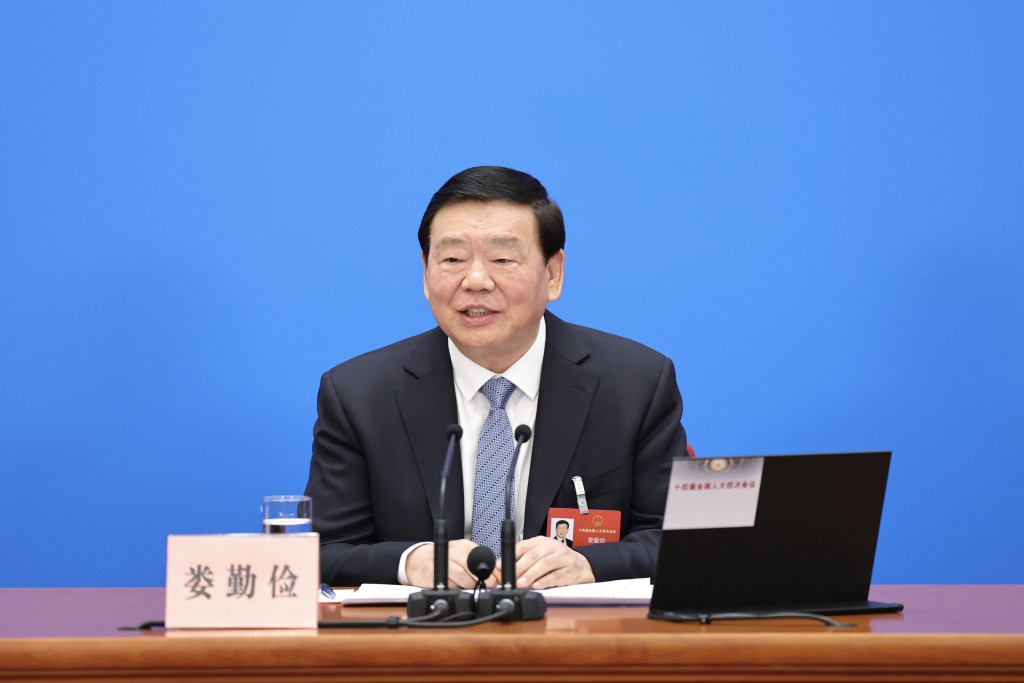 3月4日,十四屆全國人大四次會議在北京人民大會堂舉行新聞發佈會。新華社 3月4日,十四屆全國人大四次會議在北京人民大會堂舉行新聞發佈會。新華社