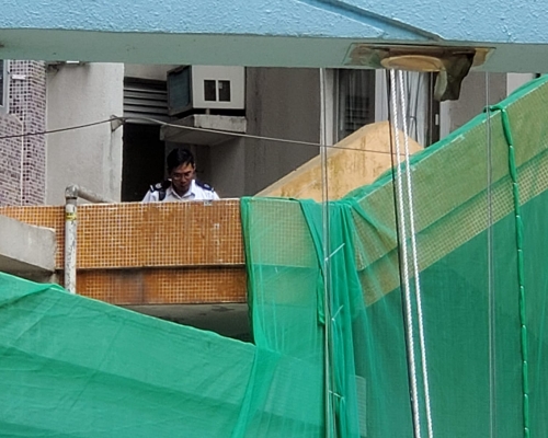 警員到場調查。 蔡楚輝攝