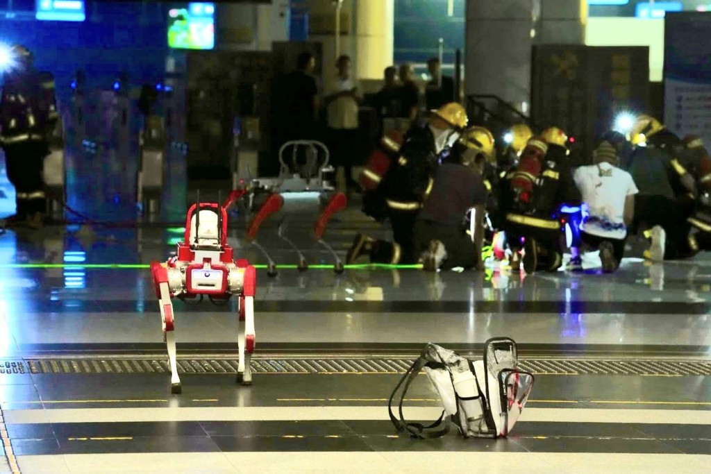 兩地消防及救護人員按既定應急機制，迅速趕赴現場滅火救援。