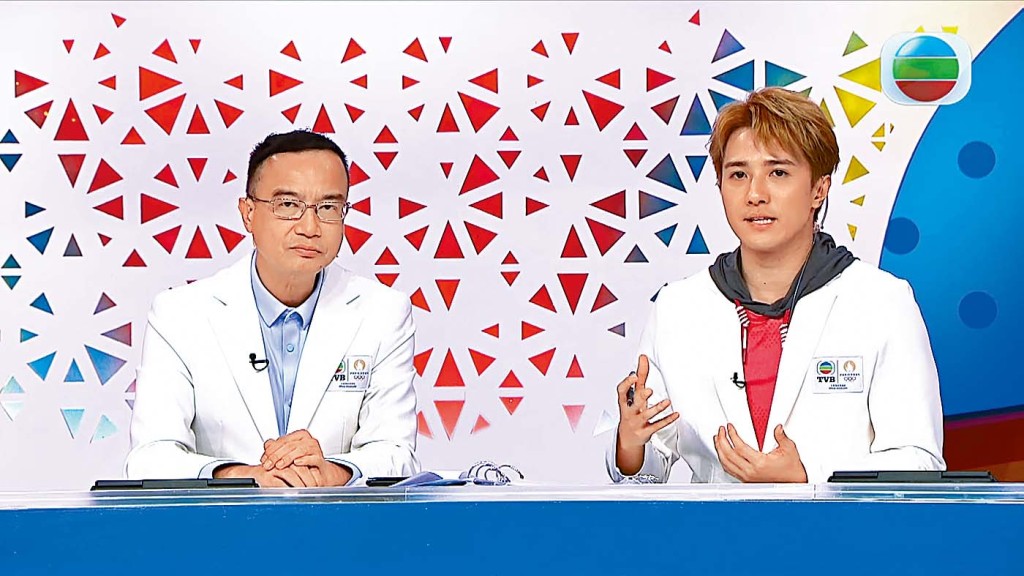 黄庭锋担任体育主持，向钟志光学习，「他的专业度值得敬佩和学习！」