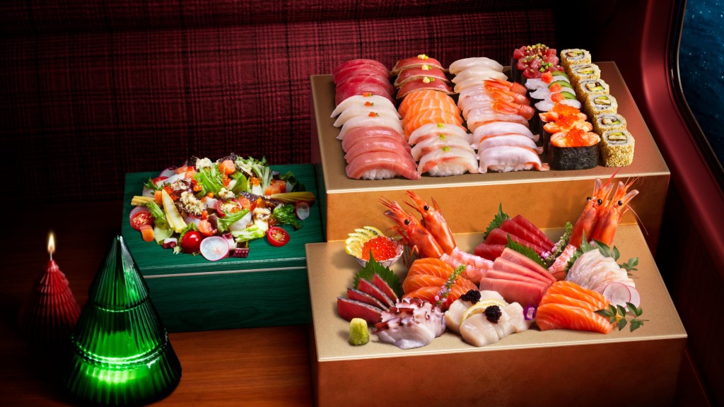 千両特上聖誕派對盛($1,687起,供3-4人享用)。 千両特上聖誕派對盛($1,687起,供3-4人享用)。