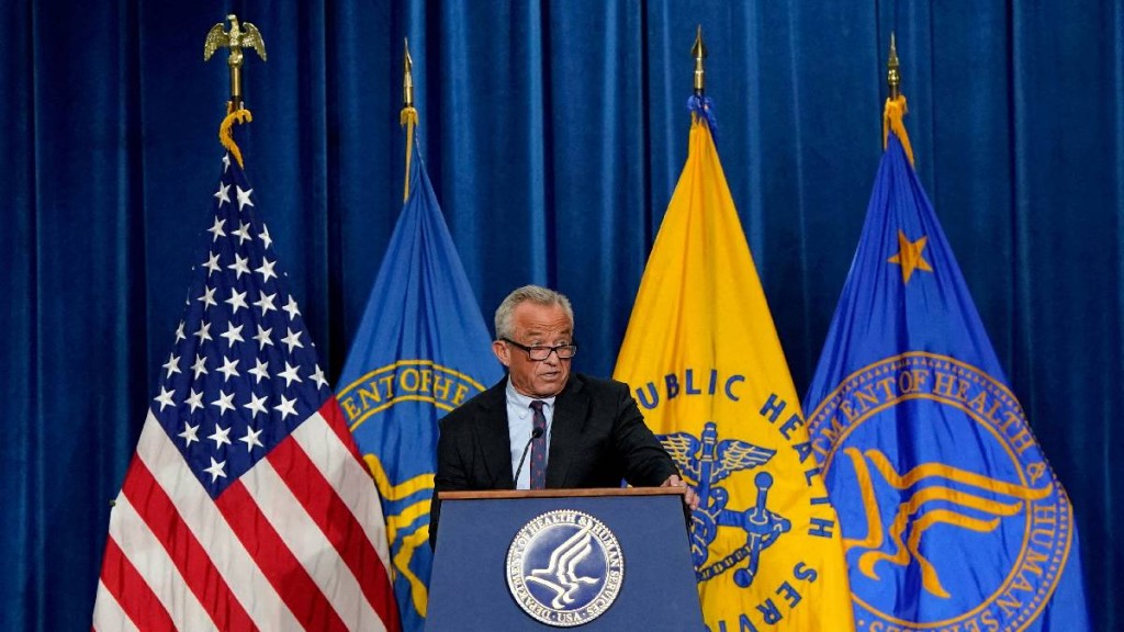 美國衛生與公共服務部（HHS）部長小甘迺迪。路透社