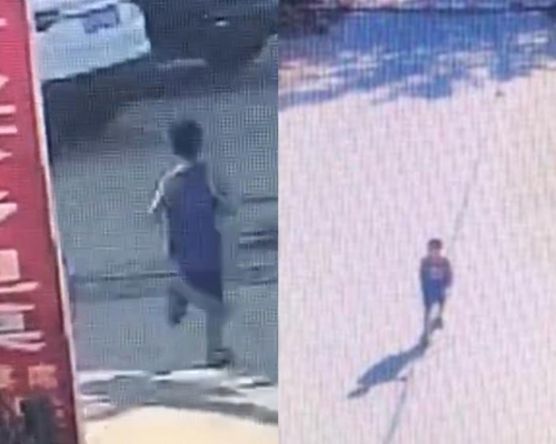 10歲男童因害怕打針，從醫院逃跑。網圖