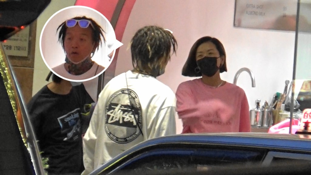 平日Chok爆的阿徐在KB面前忽然變成少女，仲跟對方於潮店內傾到揈手，心花怒放。