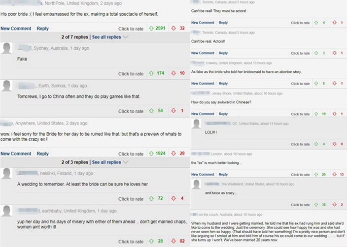 有網民同情新娘。網圖