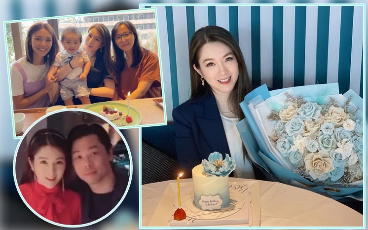 苟姑娘與好友過生日，未見陸漢洋身影。