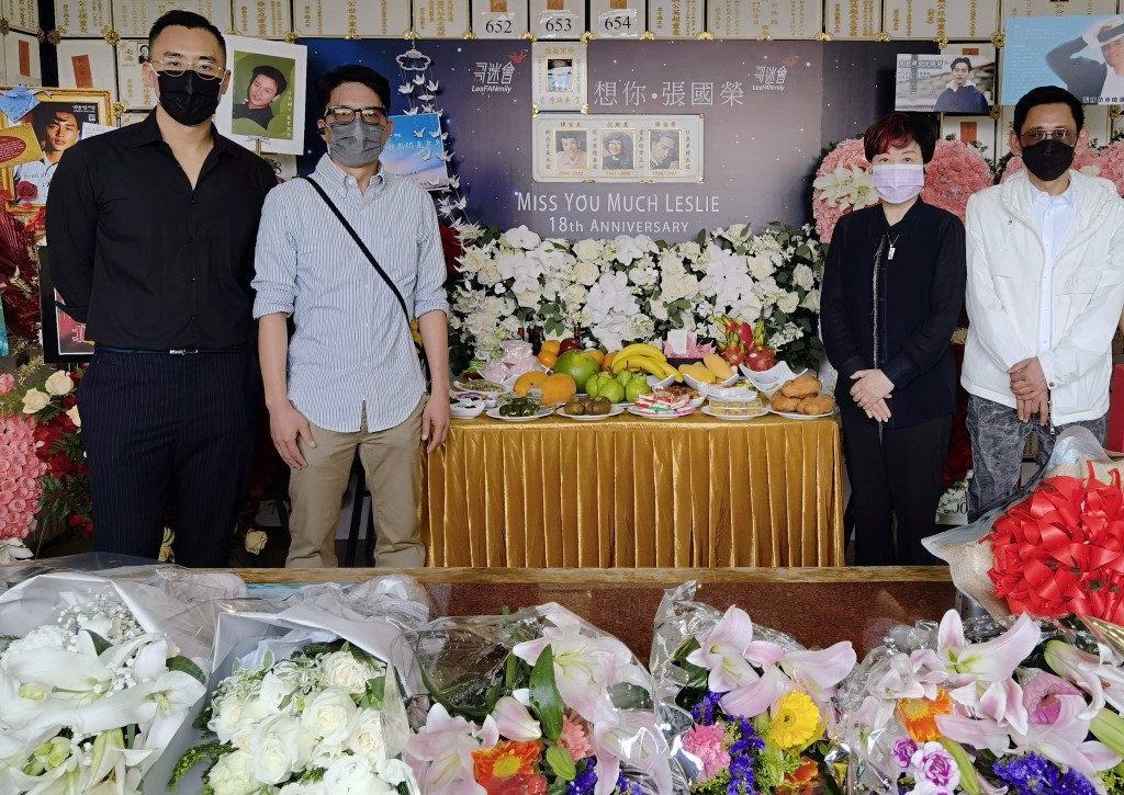 陳淑芬及「哥哥」好友連炎輝、「哥哥」生前助手Kenneth 相遇合照。