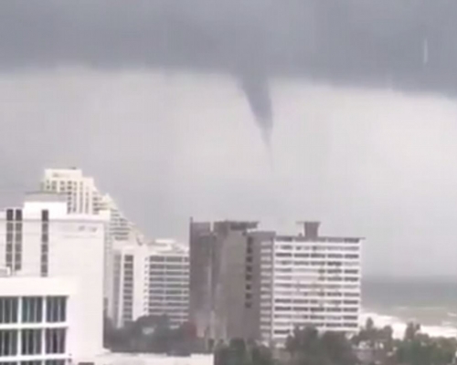 氣象局偵測到有多股龍捲風出現。網圖