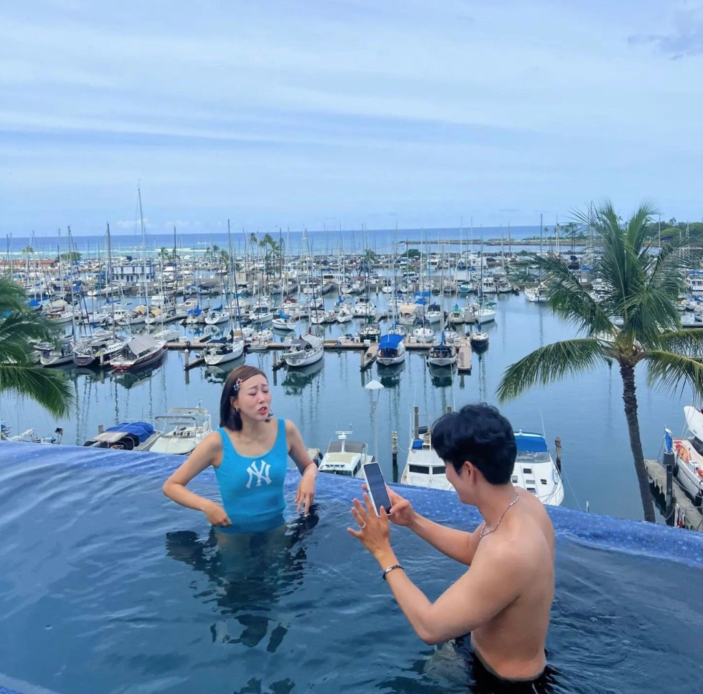 Youtuber LaLa与另一半Minsu情侣档共同经营频道「enjoycouple」。（图片来源：Instagram@limlalaland）