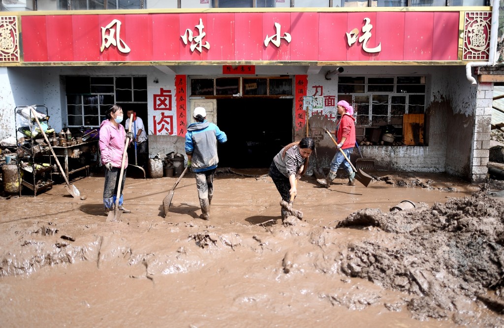 兩個鄉鎮6個村1517戶共6245人受災。新華社