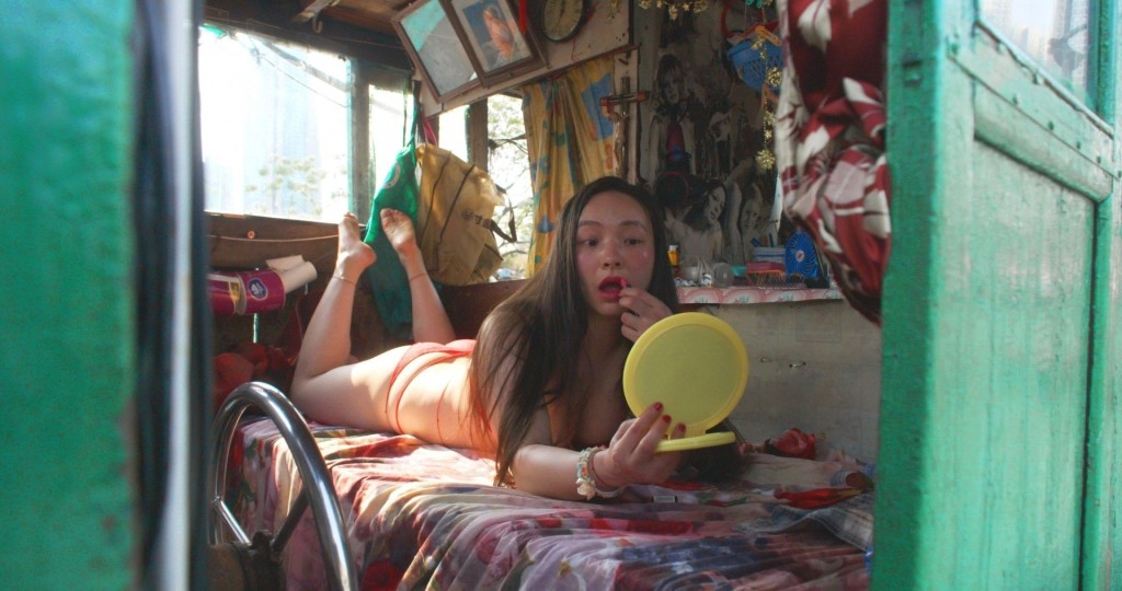 曾美慧孜在電影《三夫》飾演患有性上癮的女子「小妹」。