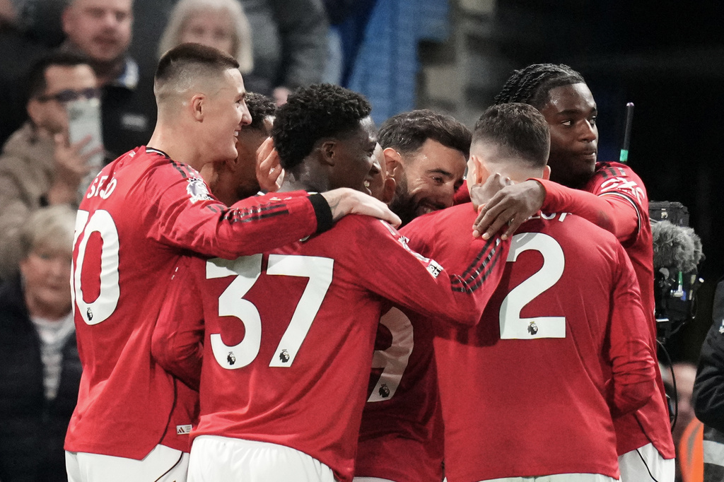 曼联在卡域克领军下表现回勇。美联社