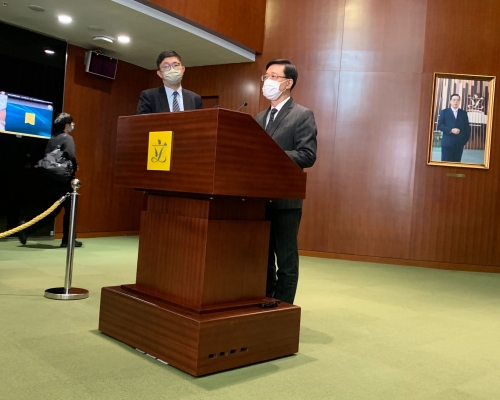 李家超指，警方及執法人員會按法律依法處理和調查。